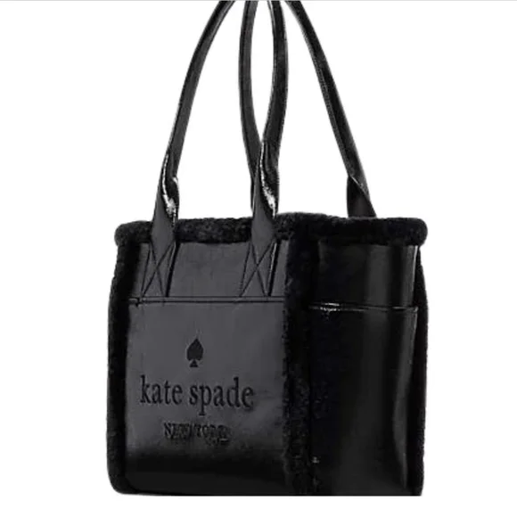NWT Kate Spade Jett Faux Shearling Tote. - Picture 3 of 12